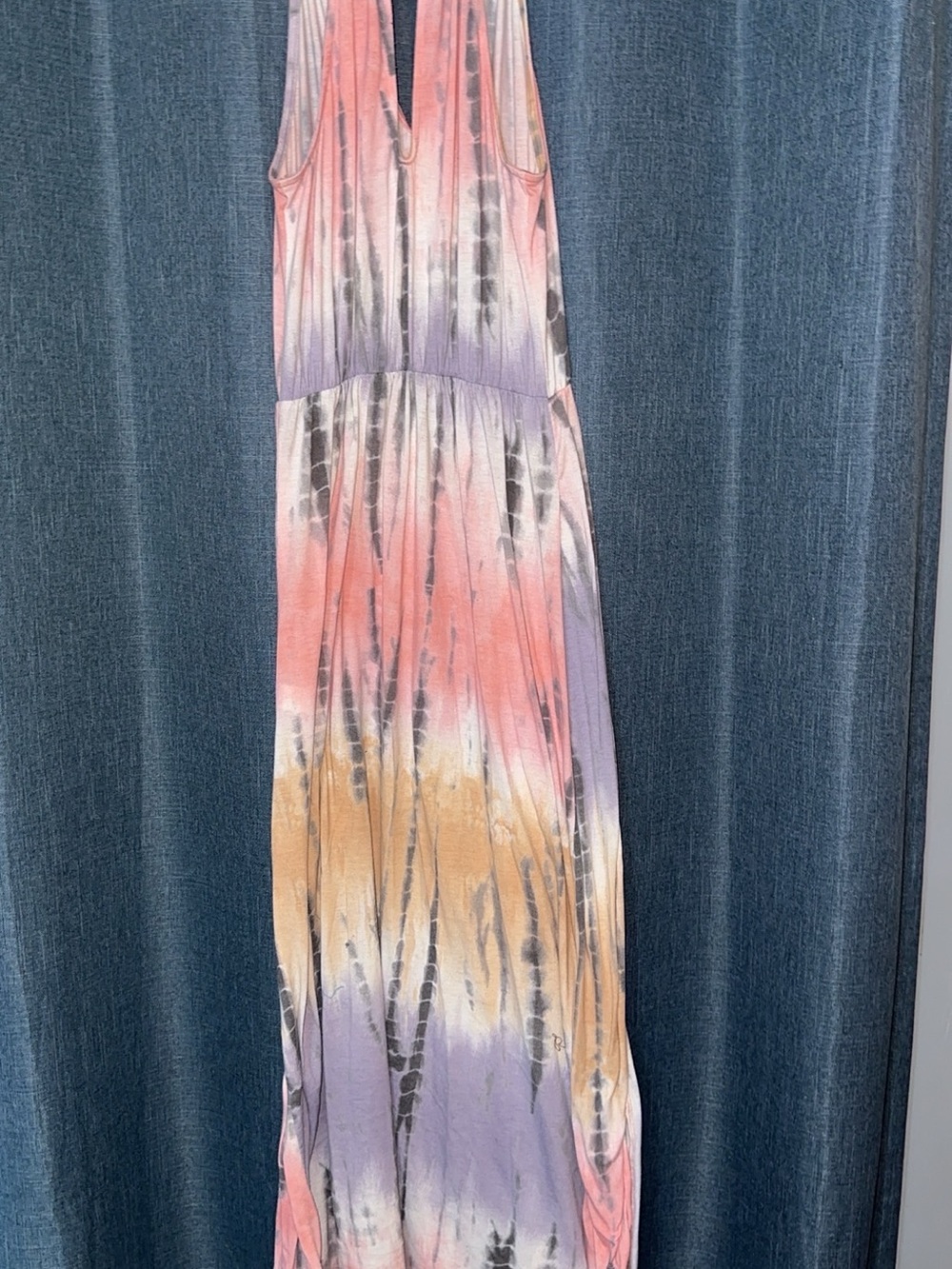 VENUS Pink Lavender Tie-Dye Maxi Dress